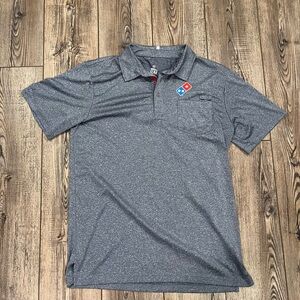 Domino’s Gear Gray Polo Shirt Size Medium | Employee Uniform